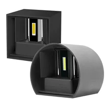 6W 12W Waterproof AC85-265V Surface Mounted LED Wall Light Modern Nordic Luminaire Indoor Wall Lamps Living Room Porch Outdoor