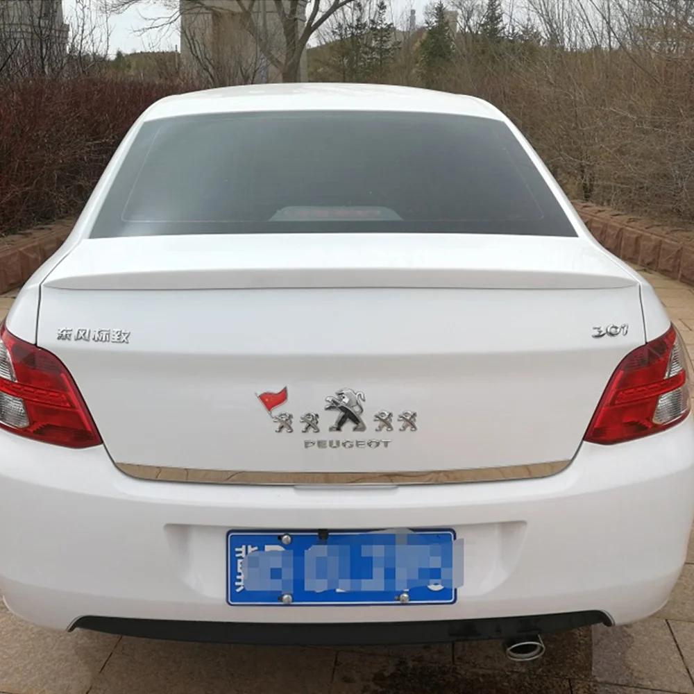 Автомобильные аксессуары для Peugeot 301 черный спойлер 2014 2015 2016 2017 Авто АБС пластик