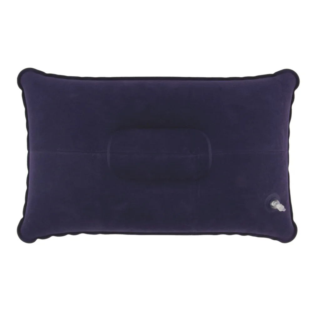 OUTAD Складная воздушная надувная подушка двухсторонняя Флокированная портативная подушка для путешествий на открытом воздухе походная Подушка для сна