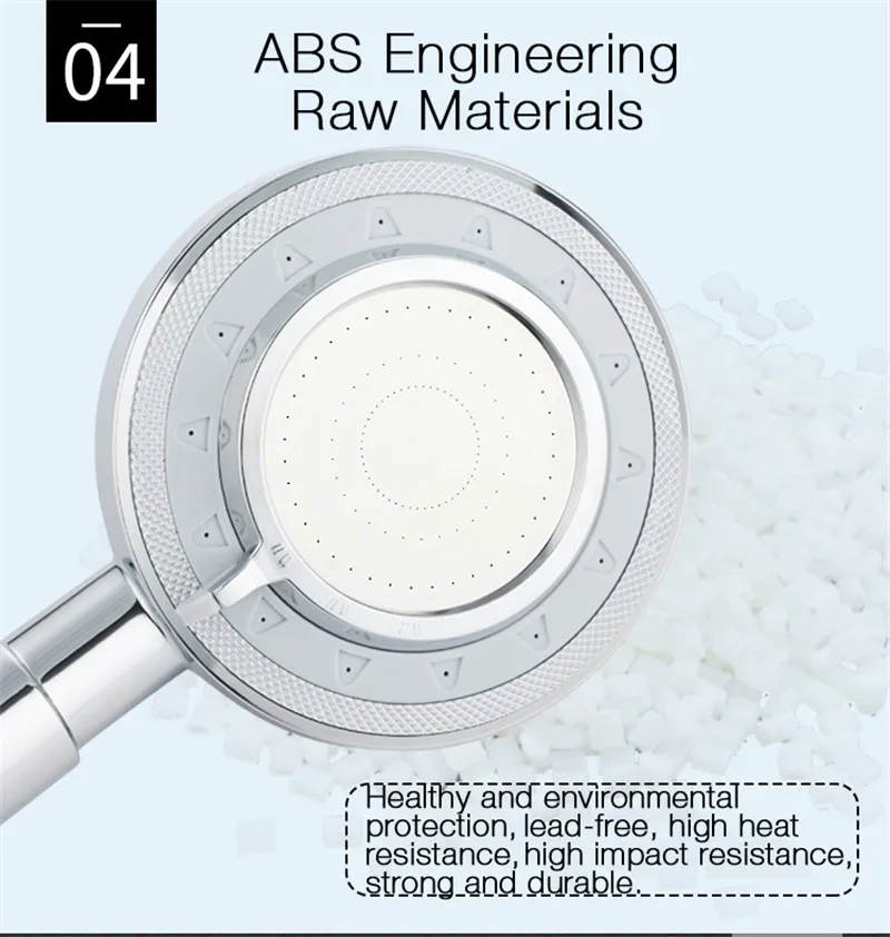 Mrosaa Ванная комната спрей Многофункциональный 3 режима ABS Круглый ручной держать Многофункциональный Насадки для душа SPA давление фильтруют