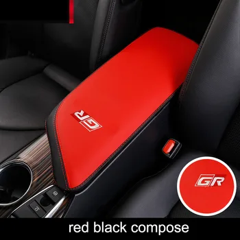 

lsrtw2017 fiber leather car armrest cover for toyota camry 2018 2019 xv70