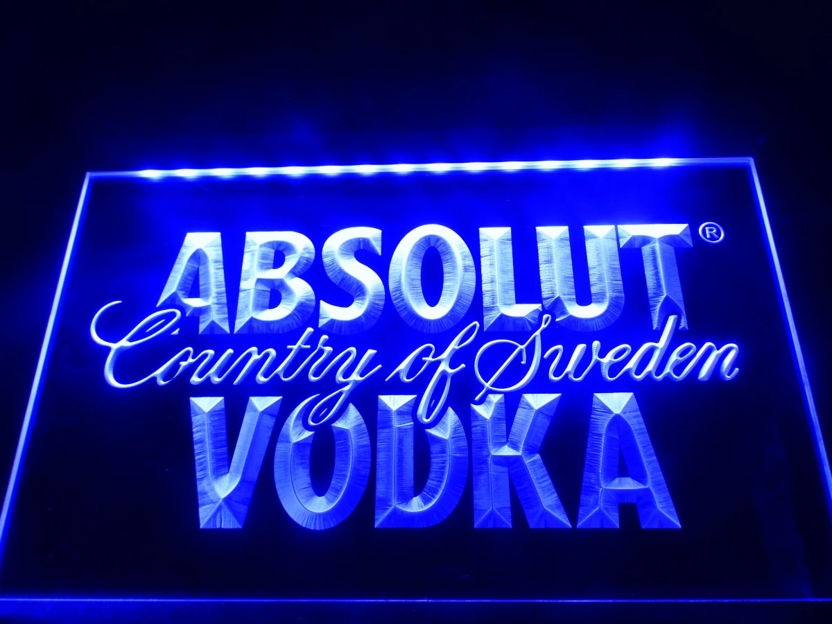 LE025- Absolut Vodka Country of Sweden Beer Neon Bar Light  Sign      home decor  crafts