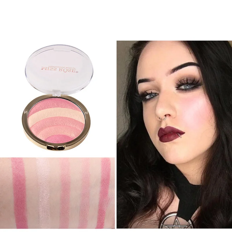 

Rainbow Highlighter Bronze Flour Light Set Eye Shadow Repair Blush Makeup 10 Colors shimmer shine Whitening Brighten