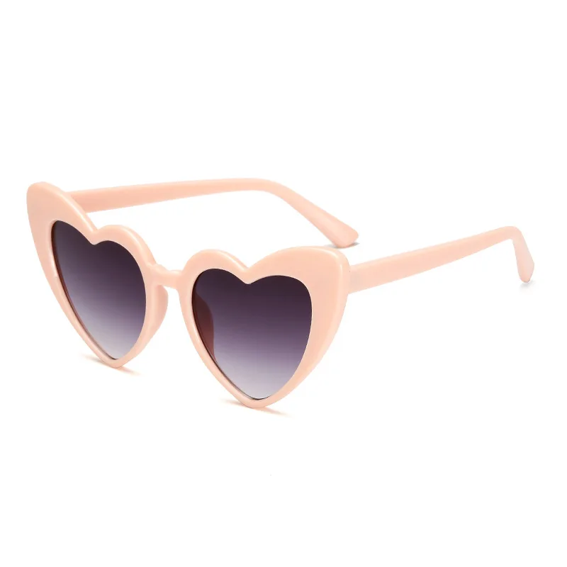 Новинка, модные солнцезащитные очки "кошачий глаз" с сердечком, женские брендовые дизайнерские винтажные градиентные солнцезащитные очки, солнцезащитные очки - Цвет линз: C4