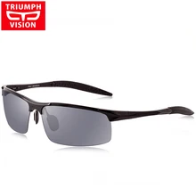TRIUMPH VISION, алюминиево-магниевые поляризованные солнцезащитные очки, мужские спортивные водительские солнцезащитные очки для мужчин, для вождения, UV400, для рыбалки, мужские очки