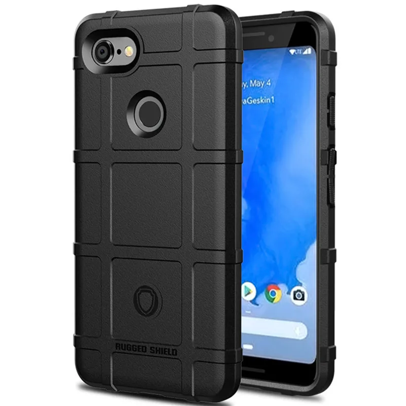

Soft Silicone Armor Bumper Back Cover For Google Pixel 3 XL Case Rugged Case For Google Pixel 3 Cover