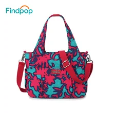 Findpop Мода Цветочные Сумки Женщины Новые Печати Crossbody Сумки Большой Емкости Водонепроницаемый Холст Сумки Сумка Почтальона Сумочки