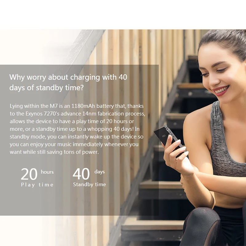 FiiO M7 ad Alta Risoluzione Audio Lossless Giocatore di Musica MP3 Bluetooth4.2 aptX-HD LDAC Touch 