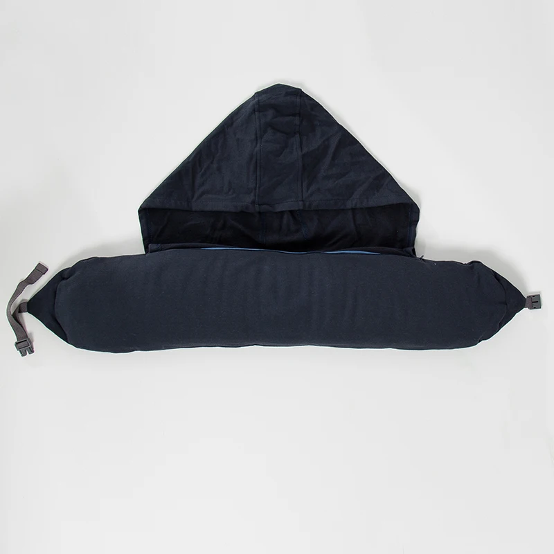 Подушка для путешествий синего цвета многофункциональная u-образная Подушка с капюшоном подушка для шеи ностальгическая ленивая подушка для самолета 1 шт
