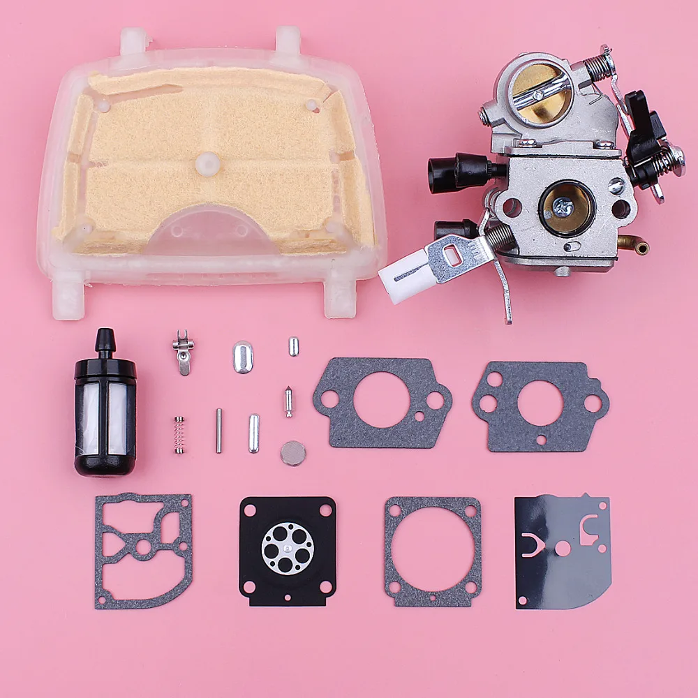 Kit Di Ricostruzione Riparazione Carburatore Carb Per Stihl Ms171 Ms181 Ms211 Filtro Carburante Aria Ricambio Motosega
