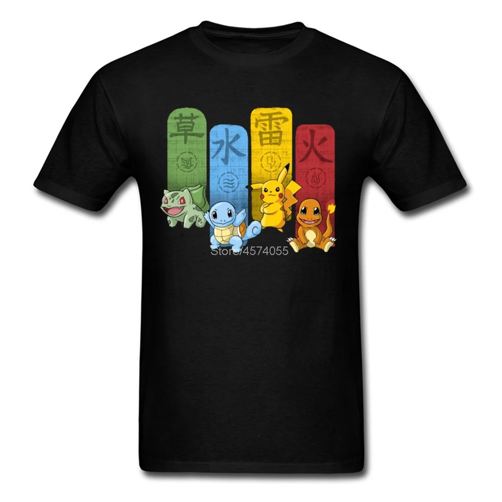 Пикачу к Рождеству Snorlax футболка Pokemon парным Сквиртл Тоторо Популярные Футболка Для мужчин Happy год Camiseta 100 хлопок