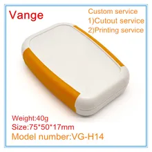 1 шт./лот пресс-форма для изготовления IP54 ручной ABS пластиковый корпус Чехол diy с силиконовой гелевой крышкой заказной сервис 75*50*17 мм