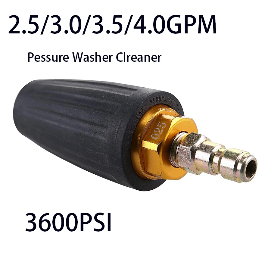 1 шт. 2,5/3,0/3,5/4.0GPM Pessure шайба Clreaner 3600PSI спрей турбощетка 360 градусов вращающийся для аппаратные средства садовый инструмент