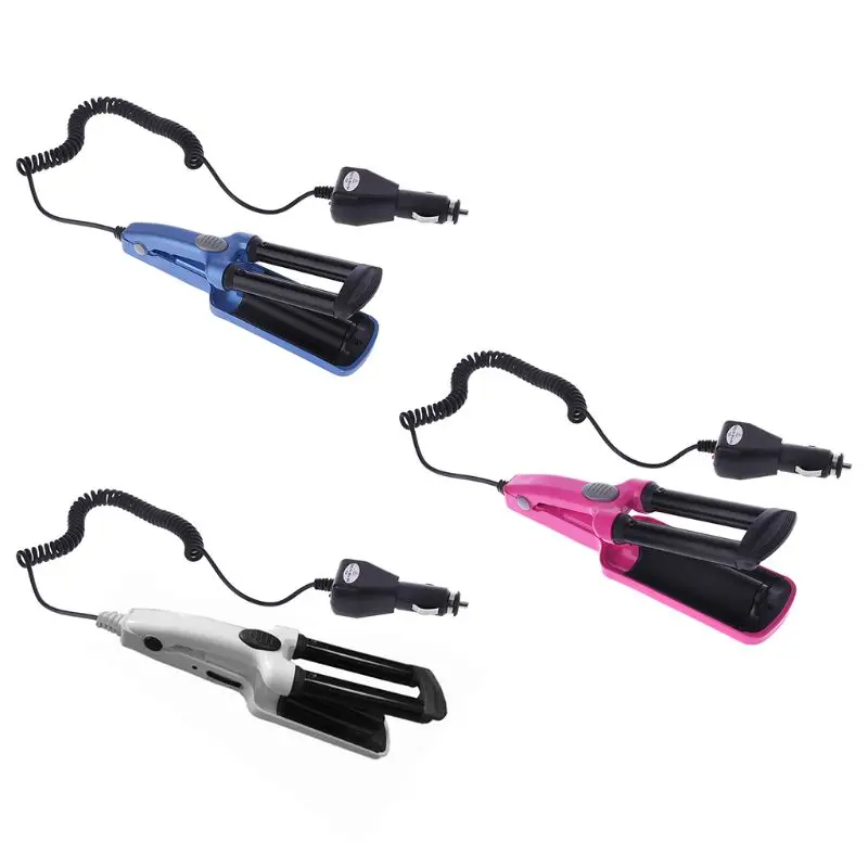 

Professional Hair Curling 3 Triple Barrel Waver Clamp Wave Curler Styling Tool