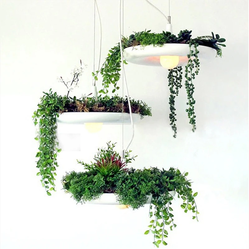 

Nordic Potted Plant Pendant Lights Babylon Sky Garden Pendant Lamp Living Room Hotel Home Decor Lighting Flower Pot Luminaire