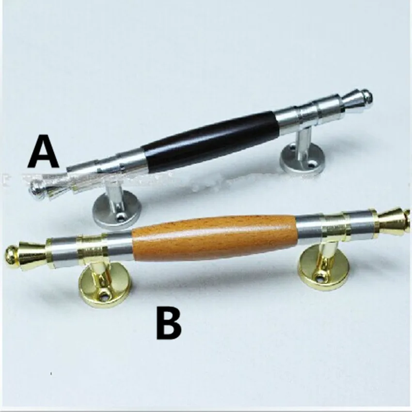 Length 210MM stainless steel wooden door handles pulls .zinc alloy with