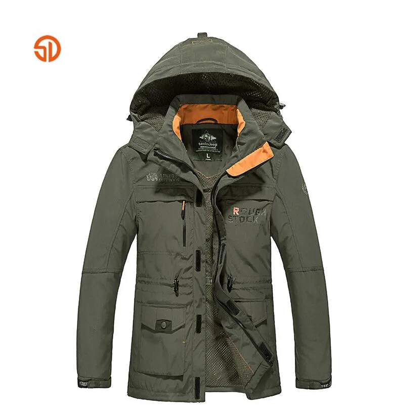 

SD Autumn Outdoor Hiking Waterproof Hoodie Jacket Men Spring Windproof Light Jacket High Quality Camping Windbreaker Jacket