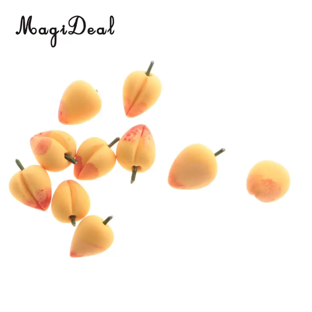 10Pcs/Lot Simulation Polymer Clay 1:12 Dollhouse Miniature Fruits Food Kitchen Restaurant Living Room Decoration Children Toys