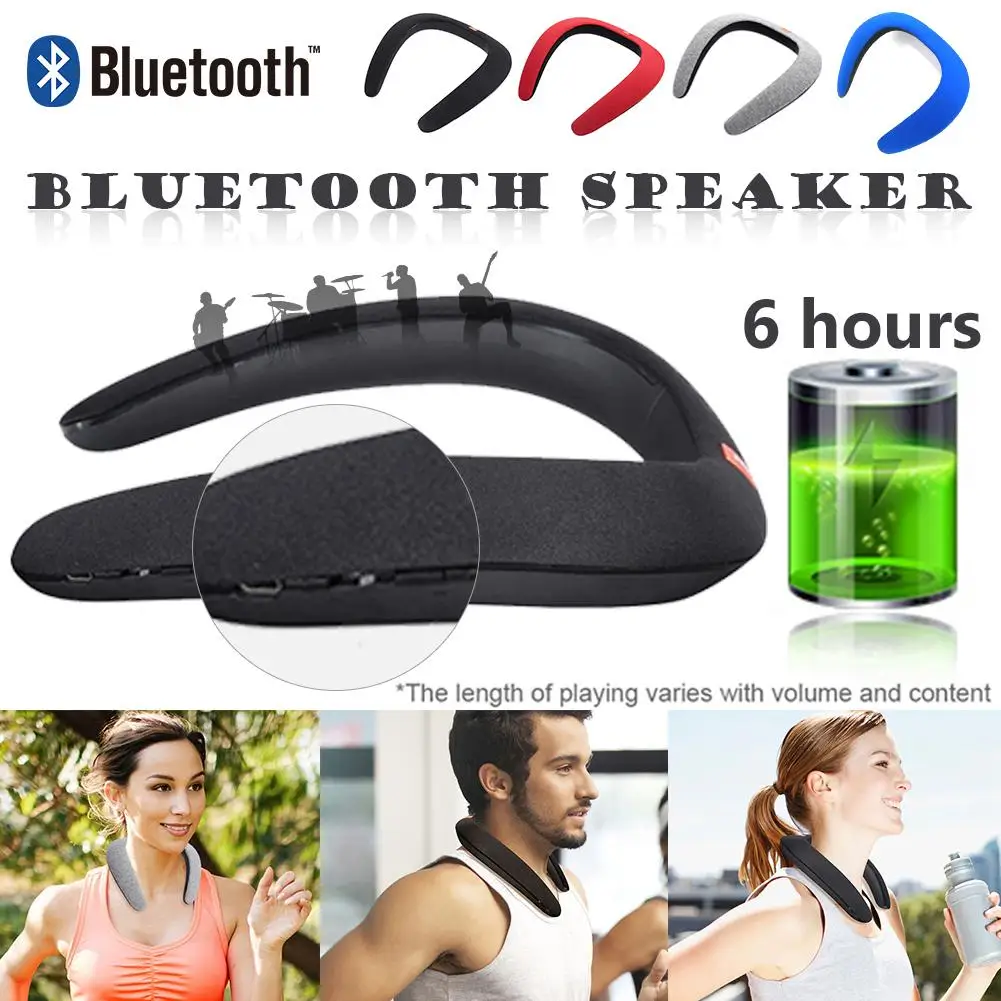Wireless Bass Music Bluetooth Stereospeaker Portable Speaker Music Mp3 Player Neck Novelty Bluetooth Wearable Speaker Subwoofer Wireless Bass Music Bluetooth Stereospeaker Portable Speaker Music Mp3 Player Neck Novelty Bluetooth Wearable Speaker Subwoofer