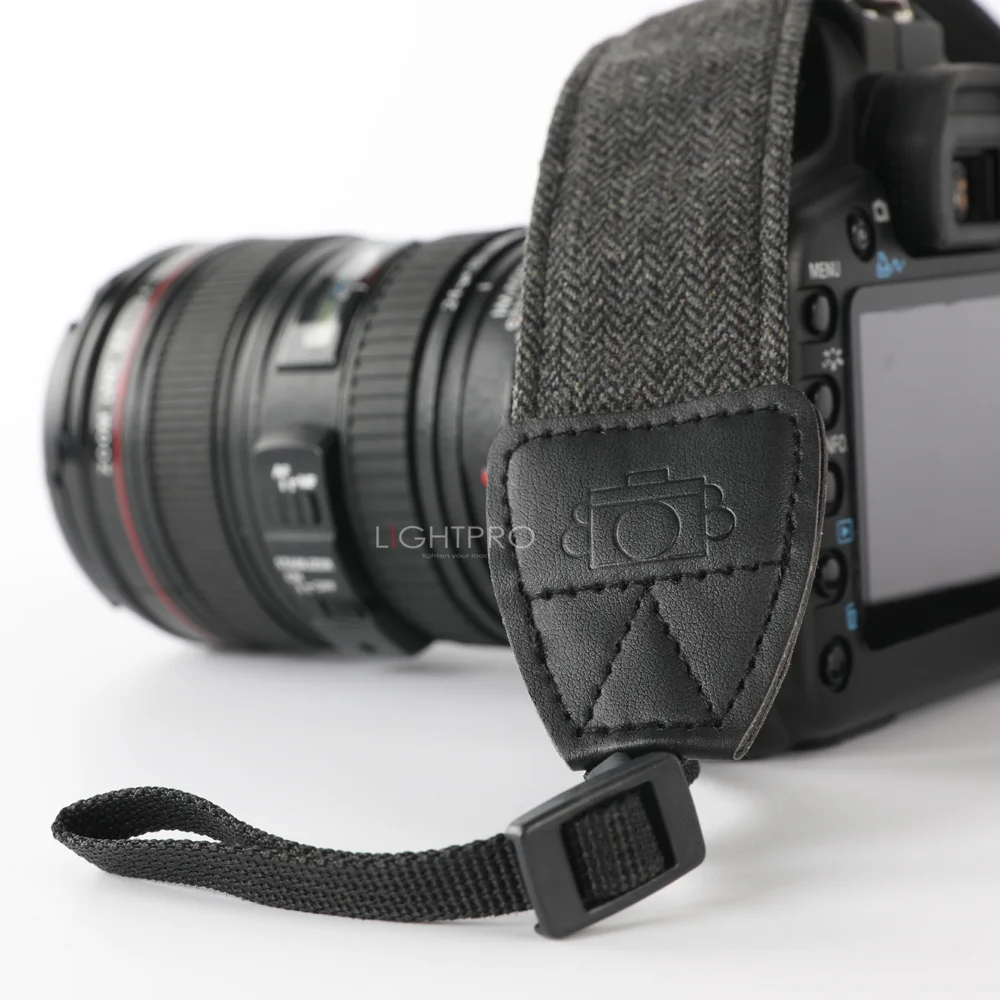 Ретро элегантный прочный хлопок кожа регулируемый ремешок для зеркального фотоаппарата плечевой шейный Мягкий ремень для Canon Nikon sony Pentax SLR