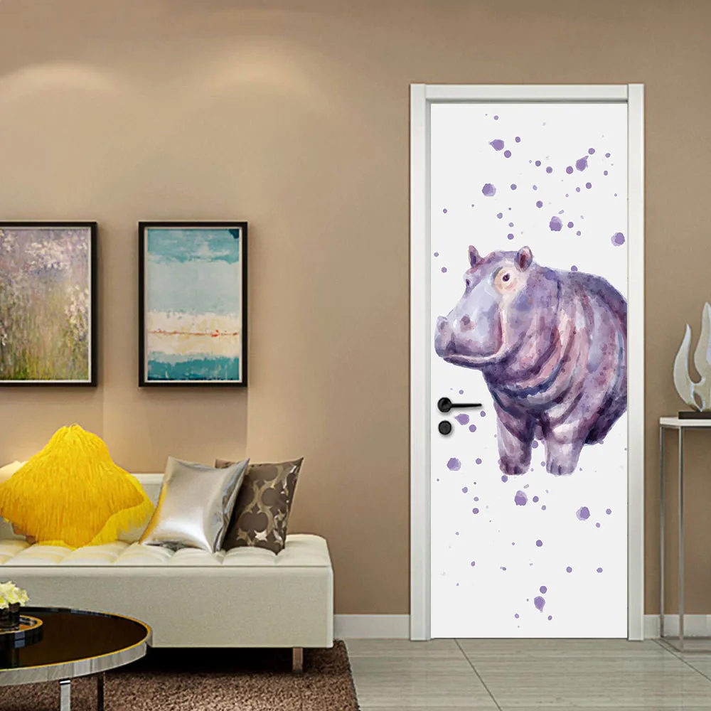 77x200 см 3D художественное украшение для дома стиль бонсай наклейки на дверь водонепроницаемый домашний Декор Аксессуары для спальни гостиной