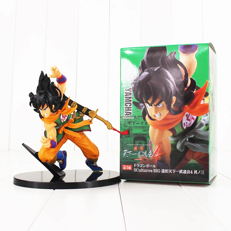 Dragon Ball Z Son Goku Yamcha фигурка игрушка скульптуры большой Гоку питьевой воды Yamcha с мечом Аниме Драконий жемчуг зет модель куклы - Цвет: Yamcha With Box