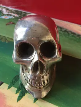 

China manufacturing model Cupronickel skulls head ornaments HOT