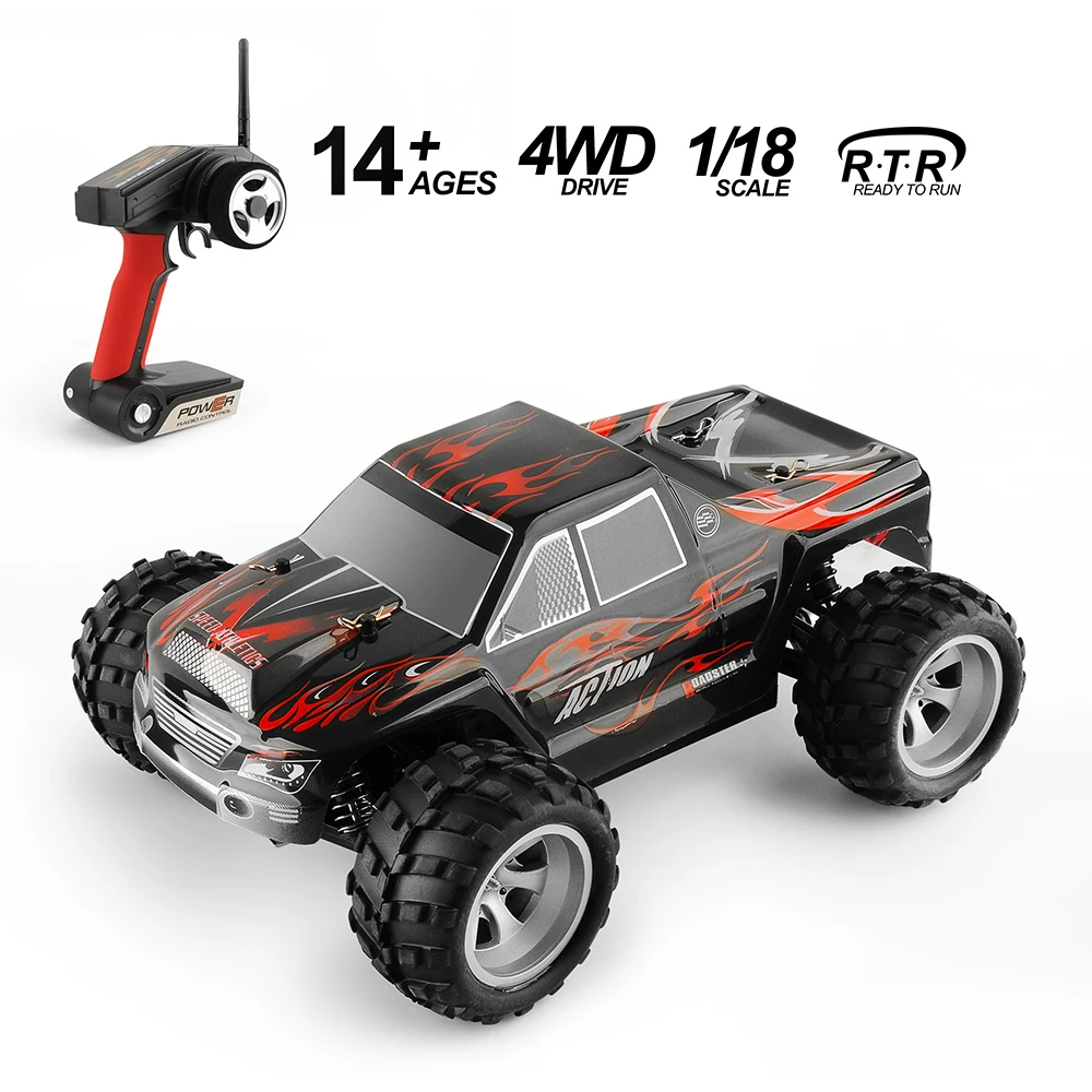 Wltoys A979 Радиоуправляемая машина 2 4 г 50 км/ч высокоскоростная масштаб 1/18 ралли