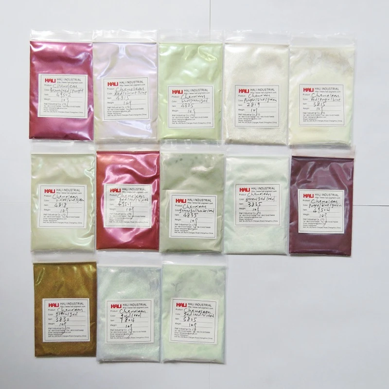 

chameleon powder,color change pigment,automobile pigment,high quality,1lot=13colors,10gram per color,total:130g,free shipping...