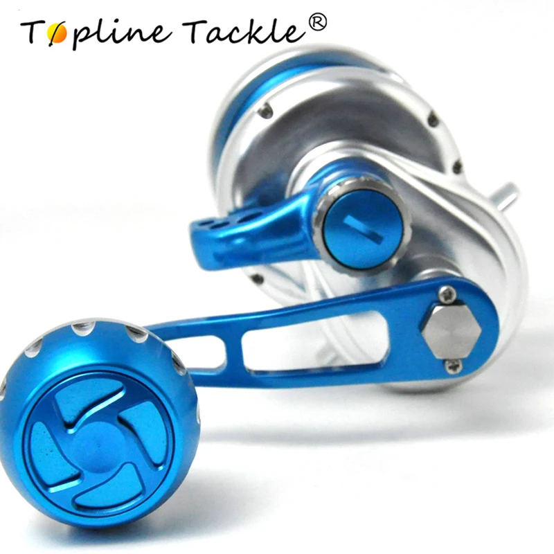 

Topline Tackle 2018 TC300-500 CNC slow jigging reel boat reel 30kgs left/right handle saltwater reel trolling reel