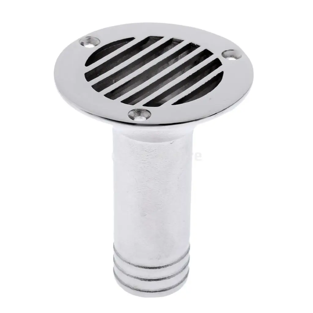 Heavy Duty Polished 316 Stainless Steel Boat Deck Drain Scupper For