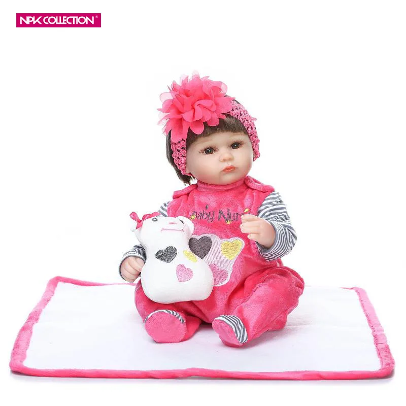 

NPK 17 Inch 42cm Fairy Silicone Reborn Baby Girl Doll Birthday Surprise Toys Bebe Boneca