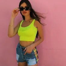 Тренировочные топы для бега, однотонные спортивные жилеты с круглым вырезом, летние женские фитнес короткие майки для йоги, Женская Сексуальная Спортивная безрукавка