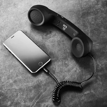 Vapeonly 3.5mm Mic Retro Telephone Cell Phone Handset Receiver For iPhone Fancy Gift Radiation-proof Mobile Phone Receiver 3 5mm jack classic retro phone handset mini mic speaker phone call receiver for iphone samsung huawei