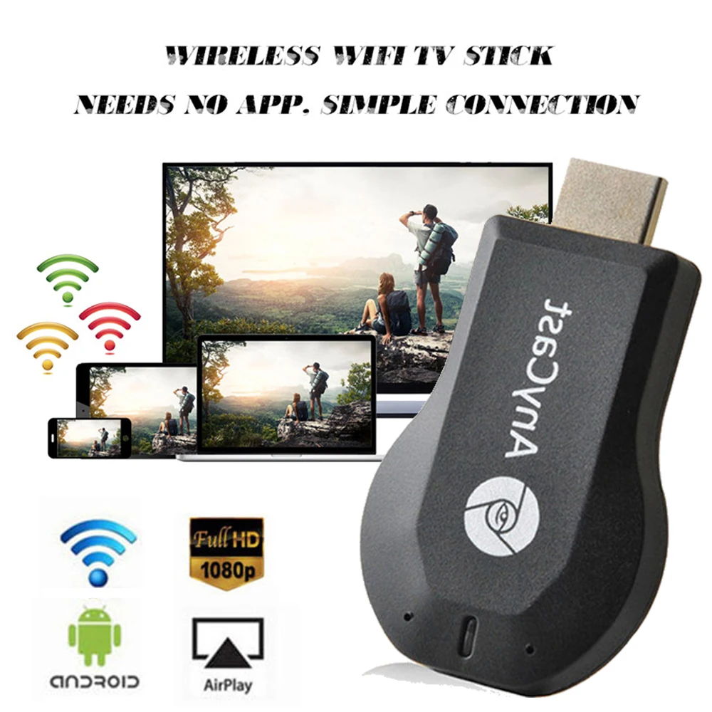 Anycast DLNA Airplay ТВ палка высокой четкости WiFi Дисплей Miracast Ключ беспроводное