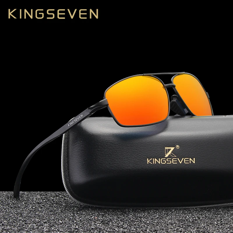 Мужские солнцезащ. Очки для вождения KINGSEVEN красные солнцезащитные очки с