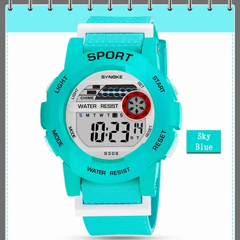 

Children Kids LED Digital Watch Sports Luminous Waterproof Wristwatch Gifts LL@17