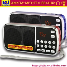 L-088AM двухдиапазонный перезаряжаемый портативный мини карманный цифровой Автосканер AM FM радио приемник с MP3 музыкальный аудио плеер динамик