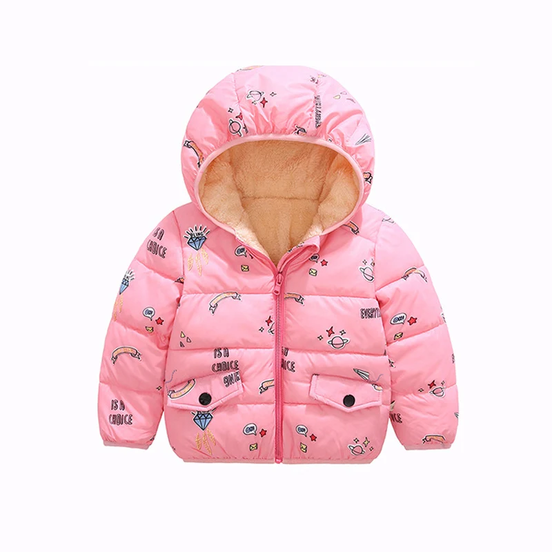 

Children Winter Clothes Child Warm Fleece Jackets Kids Sports Hooded Thick Outerwear Girl Boy Snow Down Teens Christmas Snowcoat