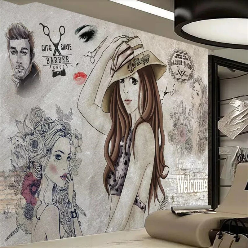 3d фотообои beibehang на заказ HD Современные модные обои ручной росписи для красоты