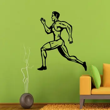 

Wall Decals Vinyl Decal Sticker Art Murals Gym Decor Sport Runner Athlete