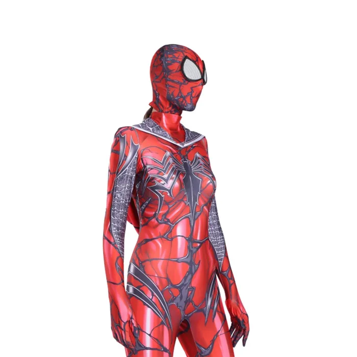 Ainclu Venom костюм паук Гвен Стэйси Человек-паук косплей костюм спандекс лайкра зентай для Хэллоуина женский паук герой костюм анти-Веном