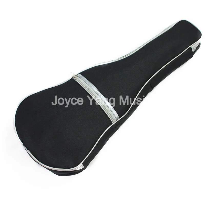 Niko Black 21 "23" 26 "Ukulele Bag Silver Edge Nylon Soprano Concert Tenor Soft Case Gig Bag Spugna Spessa 5Mm