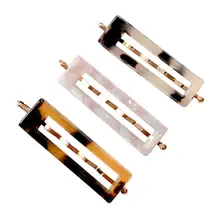 3 шт. прямоугольные заколки для волос Леопардовый принт заколки для волос полые полированные аксессуары для волос заколка для волос для девушек