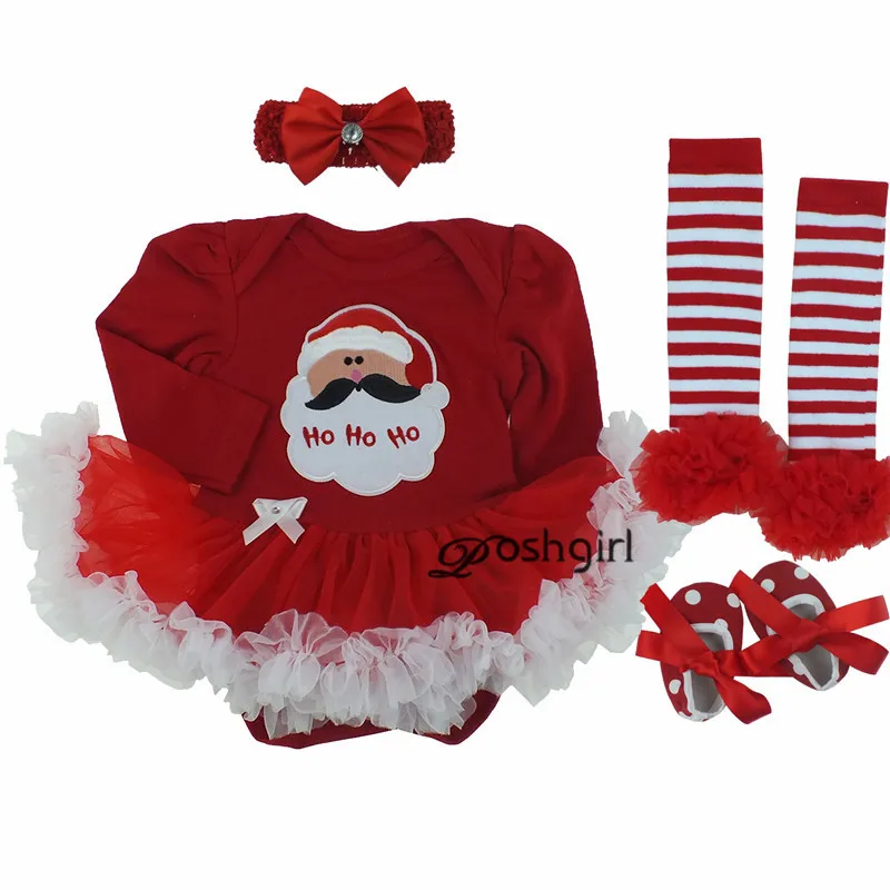  Newborn Baby Girl Clothes Baby Girls Clothing Set Fancy Christmas Bebe Baby Clothes Set Ruffle Tutu