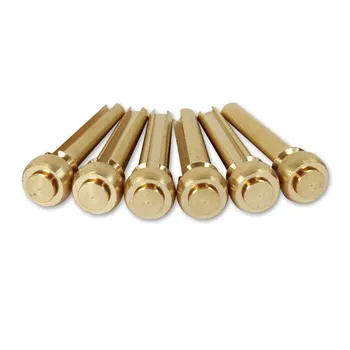 

New 6pcs Pure Copper Acoustic Guitar Bridge Pins String Nail Pins Chord Cone