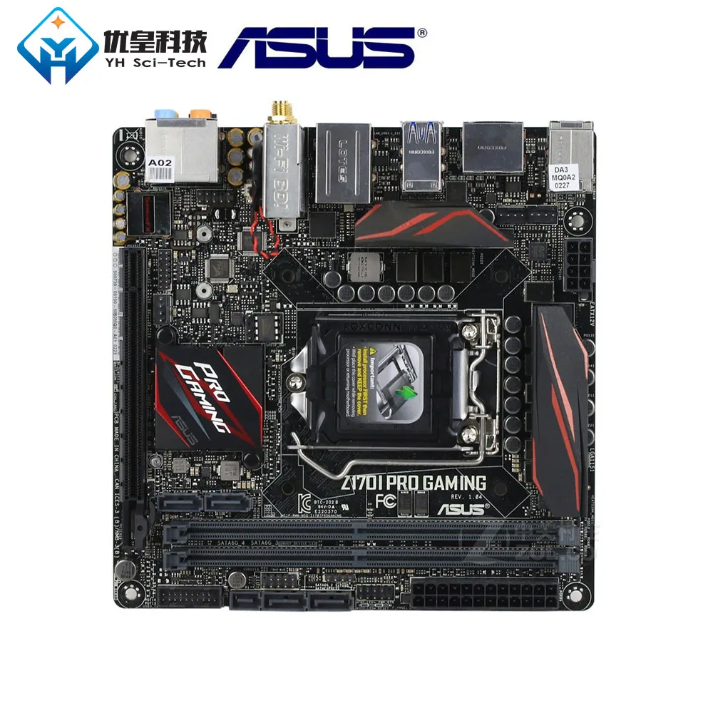 Asus Z170I PRO игровая Intel Z170 оригинальная б/у настольная материнская плата LGA 1151 Core i7/i5/i3/Pentium/Celeron DDR4 32G Mini-ITX