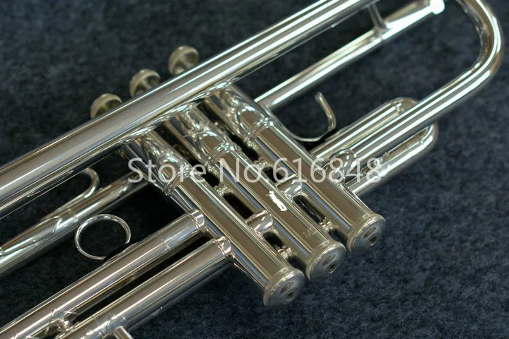 Unbranded Can Customizable Bb Trumpet Instrument Brand Quality Brass Tube Silver Plated Surface With Case Mouthpiece