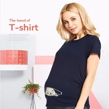 k0012018 Women T font b Shirts b font Cartoon Funny font b Pregnancy b font T