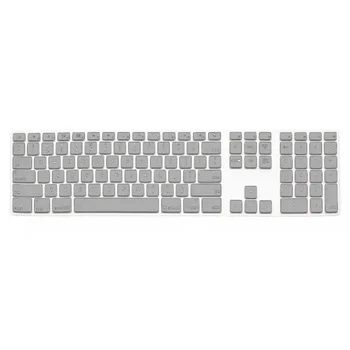 

Silicone Thin Keyboard Skin Cover Protector With Numeric Keypad For Apple iMac Silver